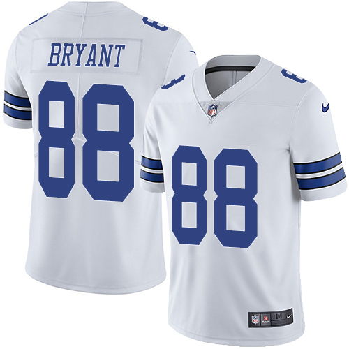 Nike Cowboys #88 Dez Bryant White Men's Stitched NFL Vapor Untouchable Limited Jersey